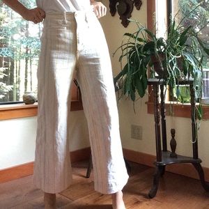 Madewell Wide Leg Striped Jeans